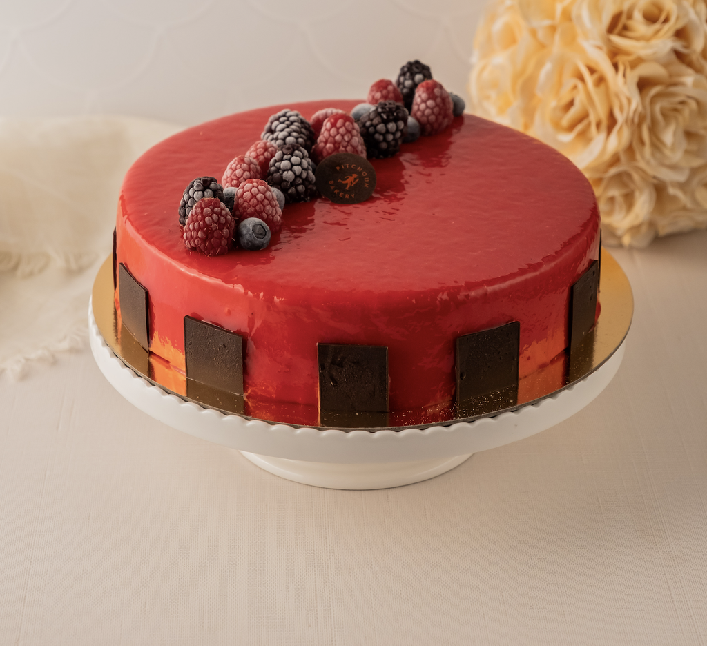 raspberry mousse cake